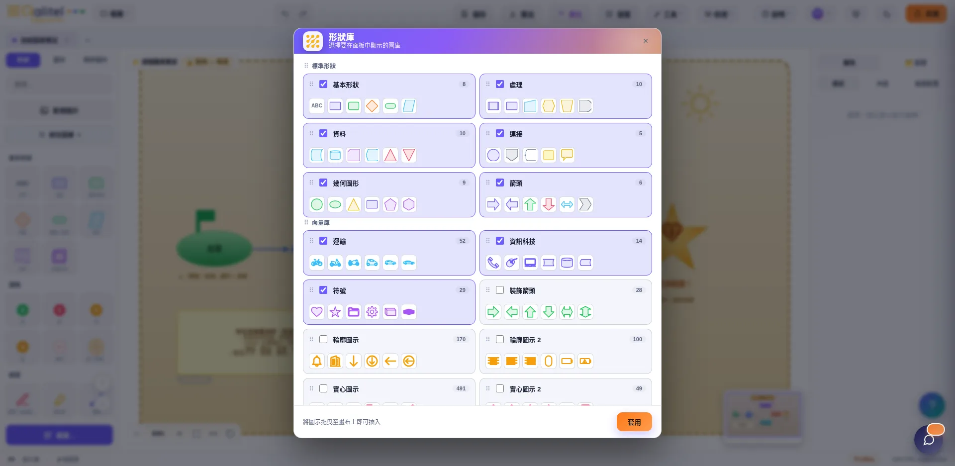 流程圖標準形狀庫與行業形狀庫